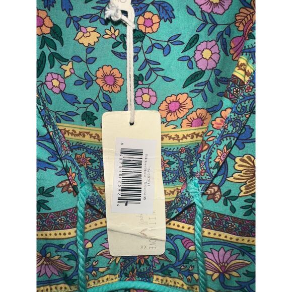 NWT SPELL DESIGNS FOLKTOWN TURQUOISE BLOUSE XS - Picture 4 of 9